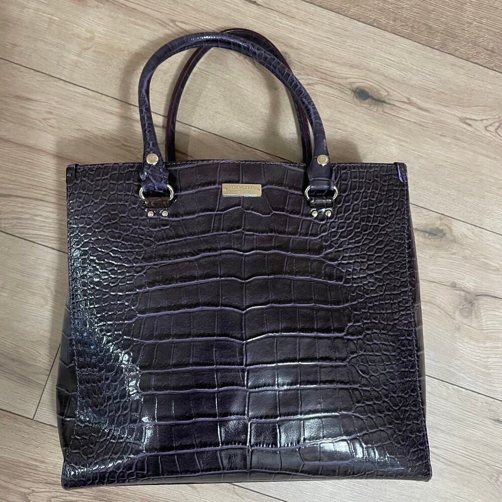 Kate Spade Knightsbridge Croc Embossed Leather Tote Bag